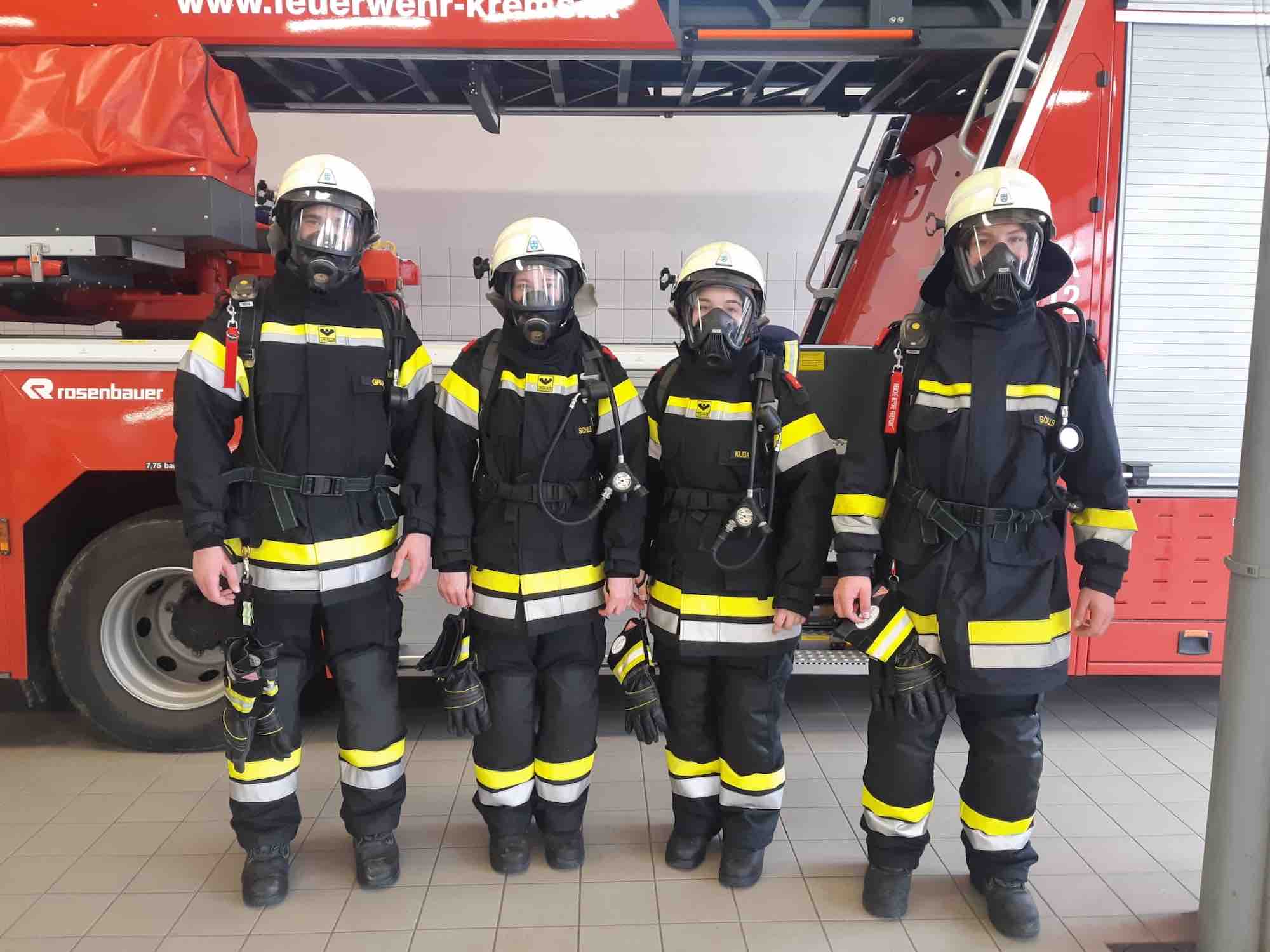 FF Droß am Modul Atemschutz in Krems